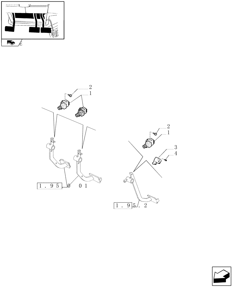 Схема запчастей Case IH PUMA 140 - (1.75.0[12]) - BRAKE SYSTEM AND CLUTCH PEDAL SWITCHES (06) - ELECTRICAL SYSTEMS