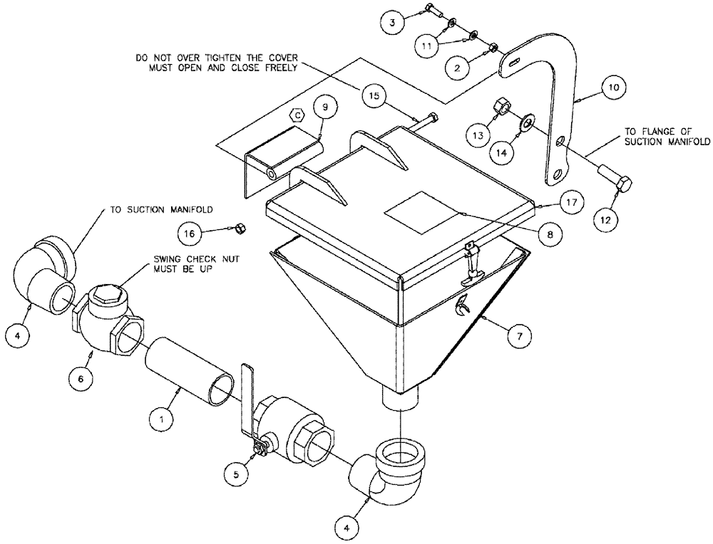 Схема запчастей Case IH 610 - (05-052) - CHEMICAL EDUCTOR GROUP Liquid Plumbing