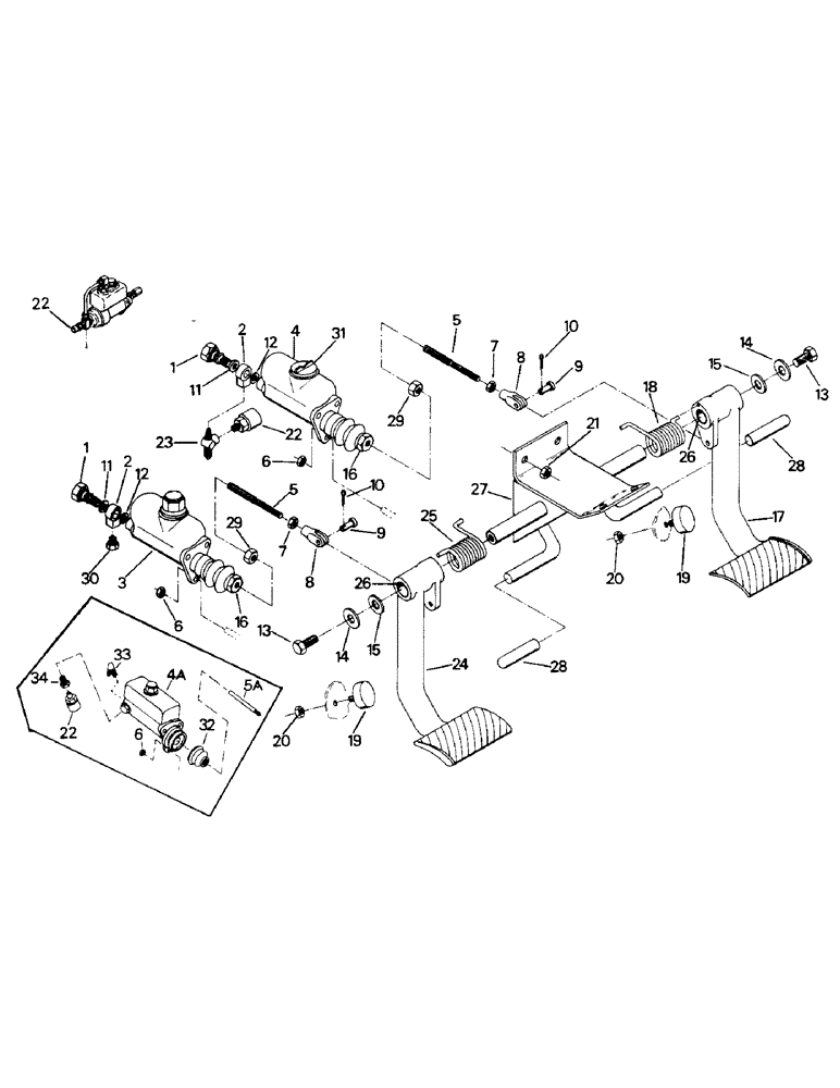 Схема запчастей Case IH ST350 - (01-36) - CLUTCH AND BRAKE CONTROLS (10) - CAB