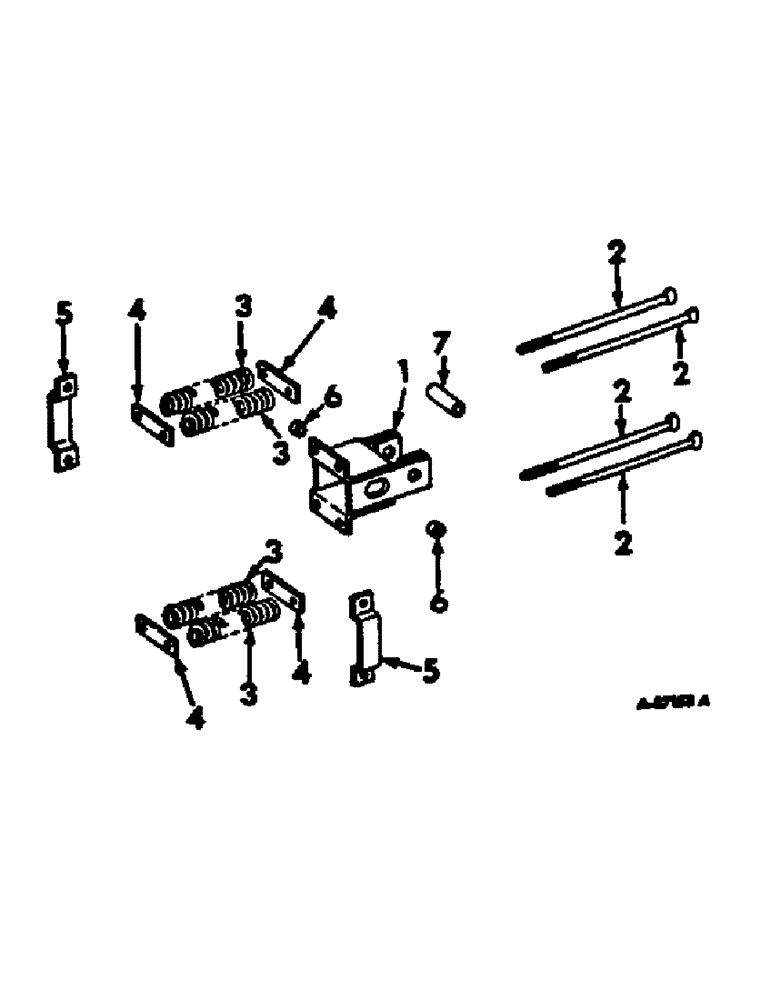 Схема запчастей Case IH 470 - (P-06) - CUSHION HITCH CLEVIS ATTACHMENT 