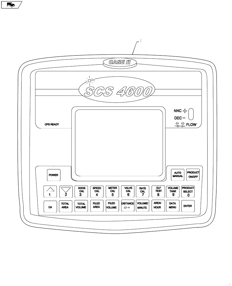 Схема запчастей Case IH 4420 - (12-004[01]) - CONTROL KIT, SCS 4600, BEFORE 01/2009 (06) - ELECTRICAL