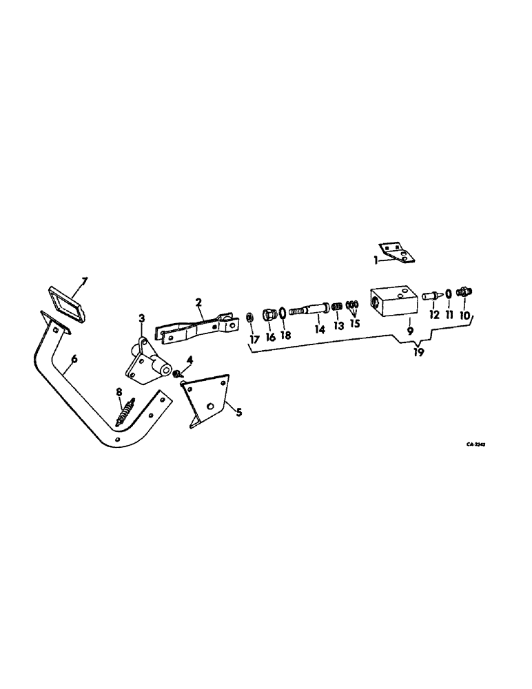 Схема запчастей Case IH 715 - (10-27) - HYDRAULICS, FOOT-N-INCH VALVE AND CONTROLS (07) - HYDRAULICS