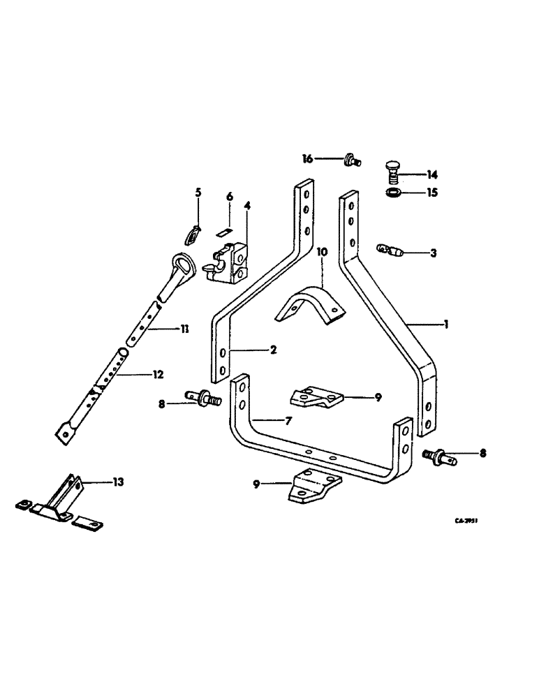 Схема запчастей Case IH 470 - (P-28) - HITCH WEIGHT TRANSFER ATTACHMENT 