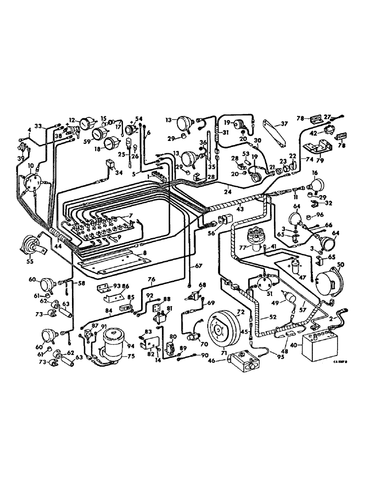 Схема запчастей Case IH 715 - (08-08) - ELECTRICAL, WIRING DIAGRAM, GASOLINE ENGINE, SERIAL NO. 5329 AND ABOVE (06) - ELECTRICAL