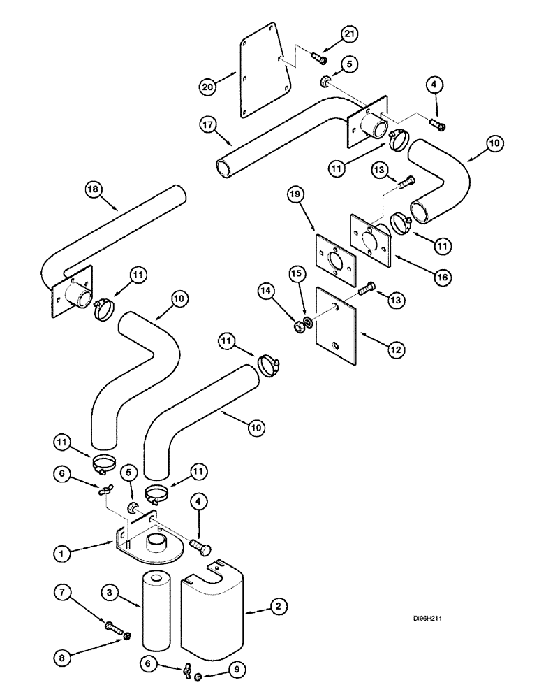 Схема запчастей Case IH 2144 - (9G-41A) - HEATING AND AIR CONDITIONING SYSTEM, CAB AIR CONDITIONING, COMBINE S/N JJC0173150 AND AFTER (10) - CAB & AIR CONDITIONING