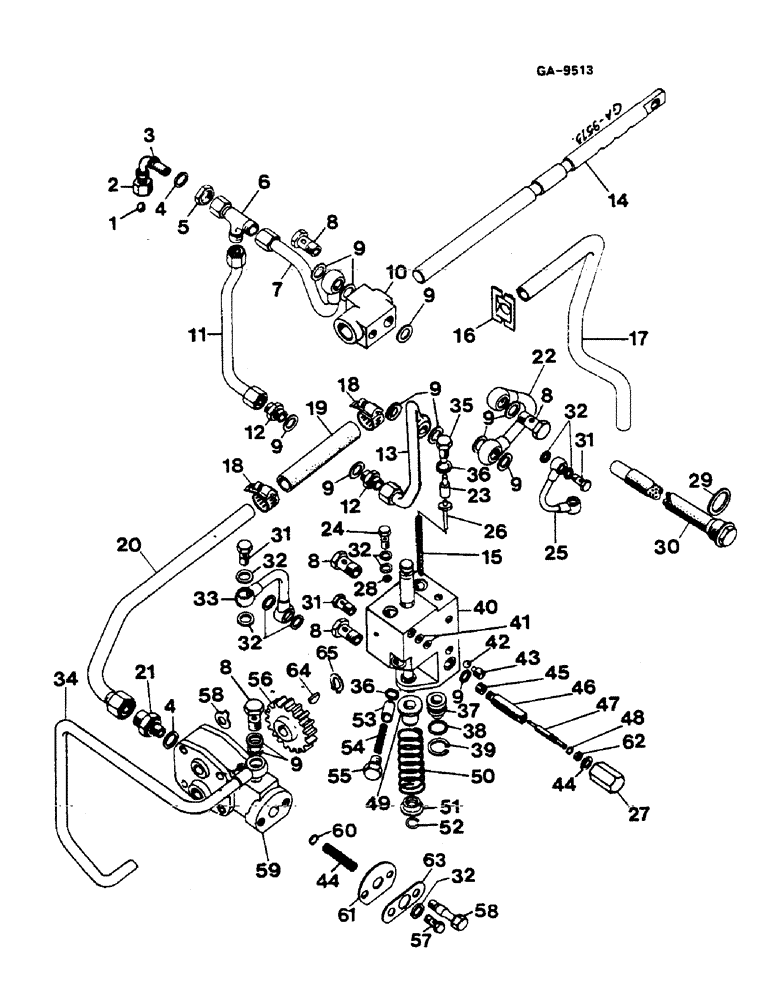 Схема запчастей Case IH 844S - (07-053) - POWER-SHIFT MECHANISM (04) - Drive Train