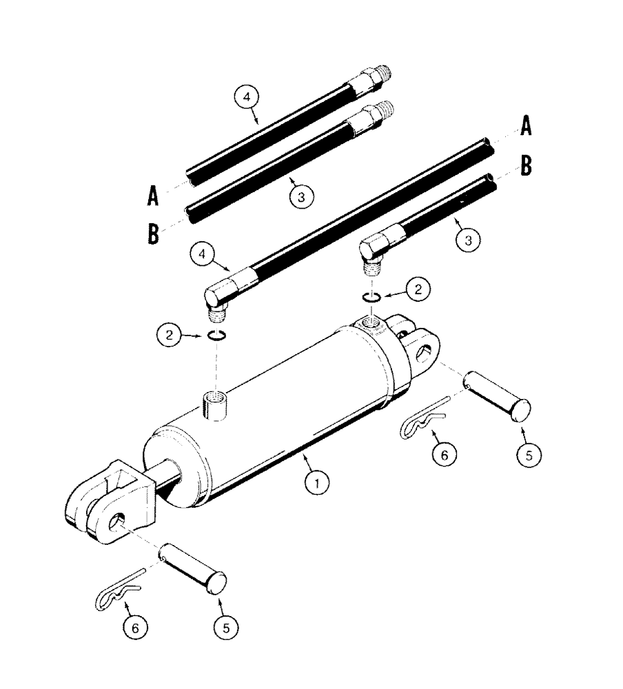 Схема запчастей Case IH 770 - (08-03) - TRANSPORT LIFT HYDRAULIC CIRCUIT, 1/2 INCH ID HOSES W/MALE ENDS, DISK HARROWS CODED D,E,F & G (08) - HYDRAULICS