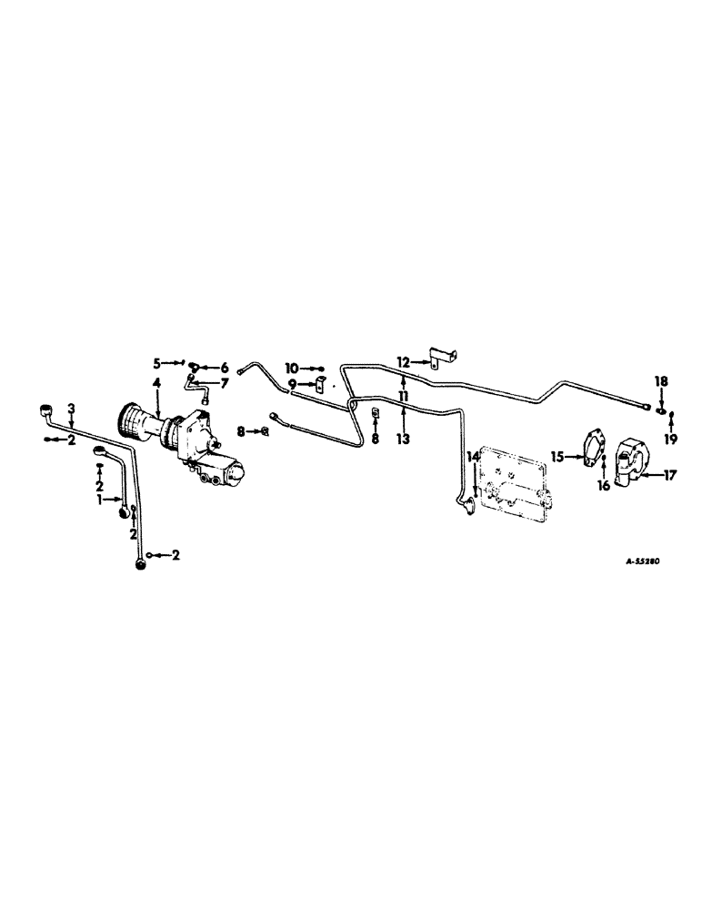 Схема запчастей Case IH 560 - (172) - STEERING MECHANISM, POWER STEERING, FARMALL 560 SERIES Steering Mechanism