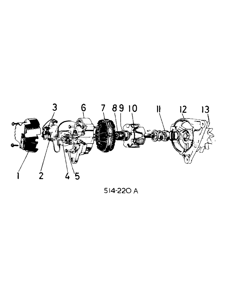 Схема запчастей Case IH 484 - (08-02) - ELECTRICAL, ALTERNATOR, LUCAS 15 ACR, 17 ACR AND 18 ACR (06) - ELECTRICAL