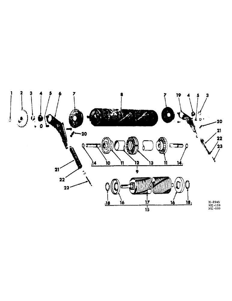 Схема запчастей Case IH 201 - (F-004) - HAY CONDITIONER, UPPER HAY CONDITIONER RUBBER ROLL ASSEMBLY (58) - ATTACHMENTS/HEADERS