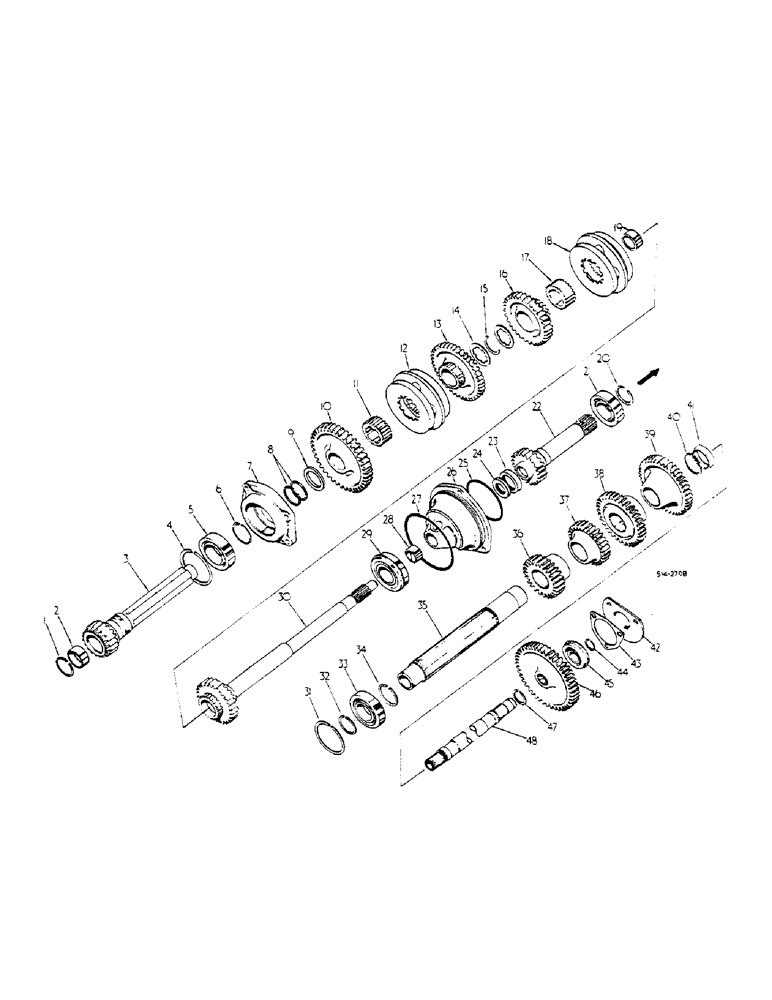 Схема запчастей Case IH 258 - (07-002) - SPEED TRANSMISSION, IN-CLUTCH HOUSING (04) - Drive Train