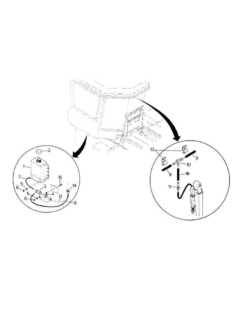 Схема запчастей Case IH CP-1325 - (10-07) - WINDOW WASHER Options & Miscellaneous