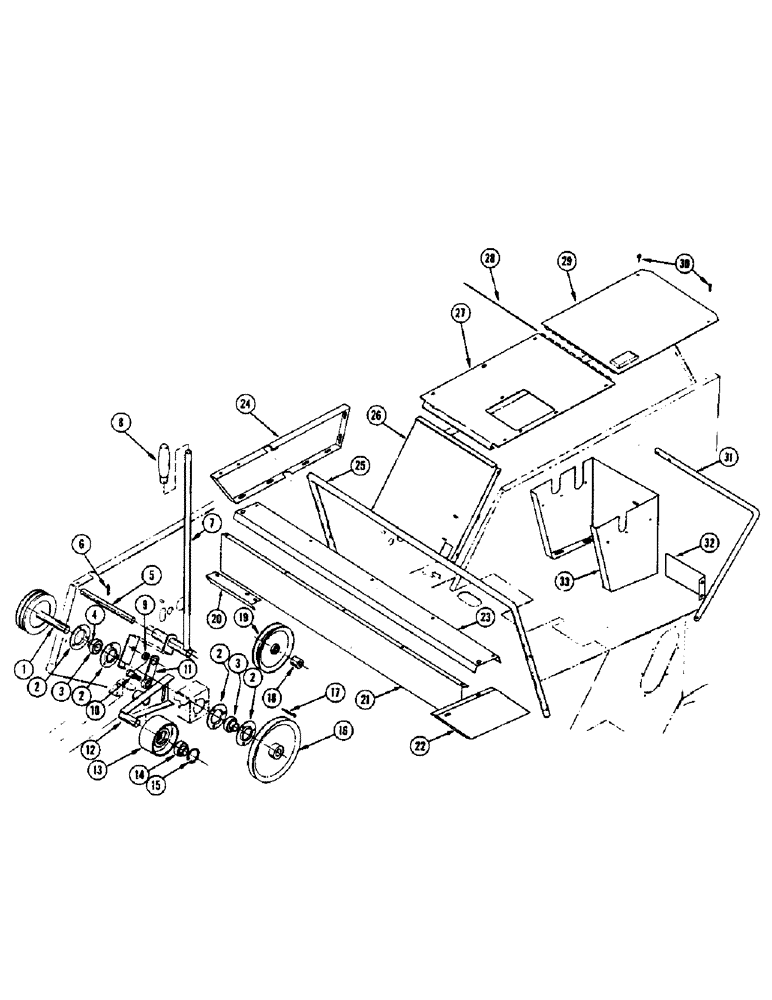 Схема запчастей Case IH 650 - (04) - OPERATORS PLATFORM AND HEADER CLUTCH 