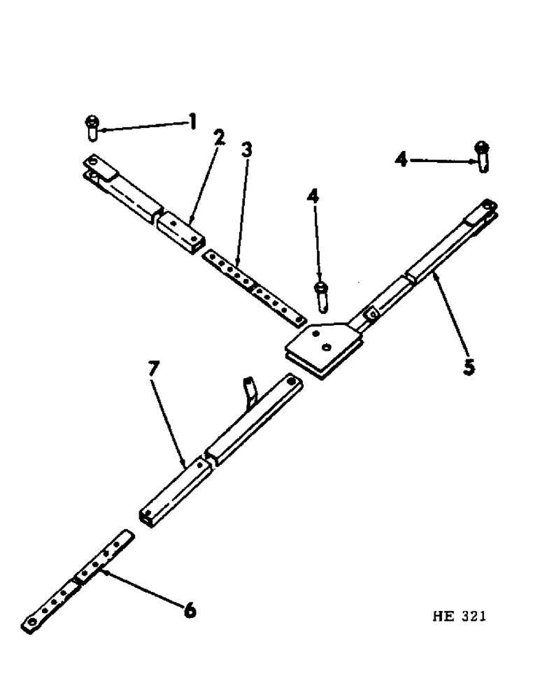 Схема запчастей Case IH 300 - (21) - FRONT DUPLEX MACHINE HITCH 