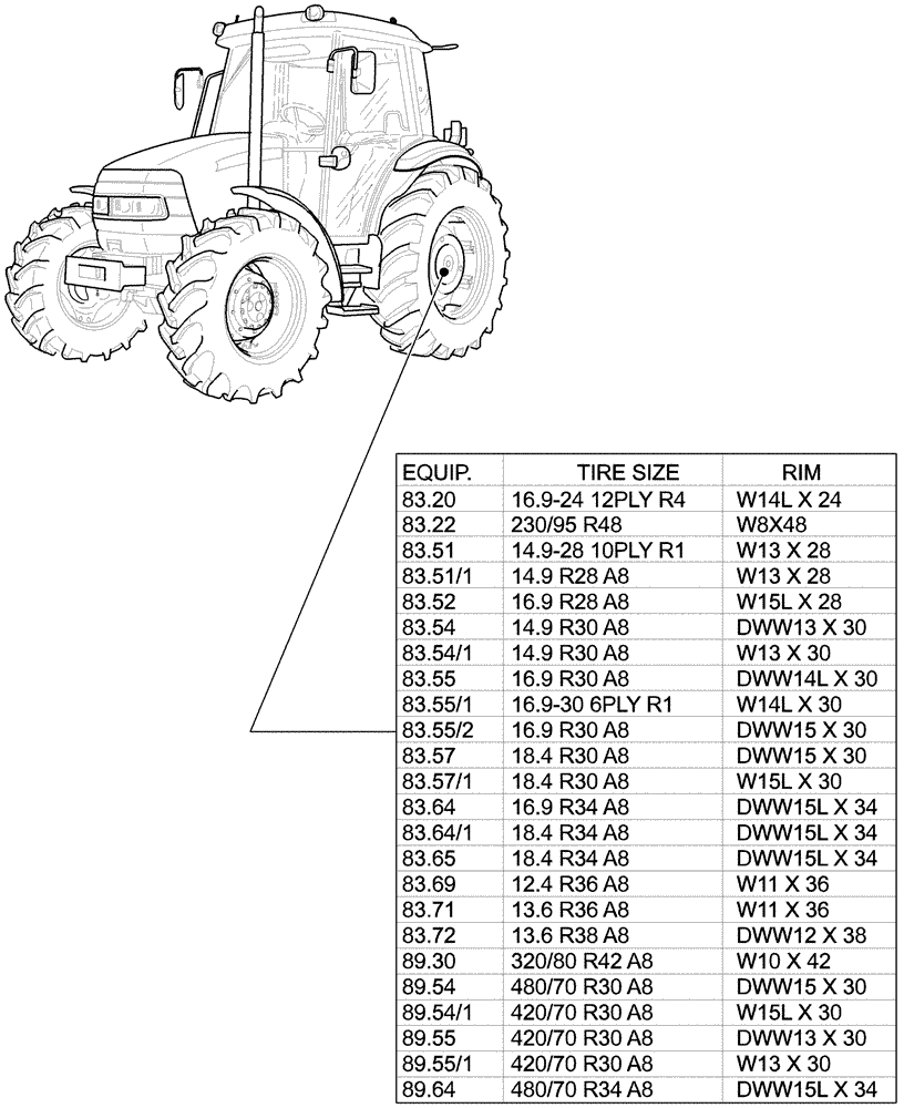 Схема запчастей Case IH JX70 - (SEC. 11[02]) - TRACTION (00) - GENERAL