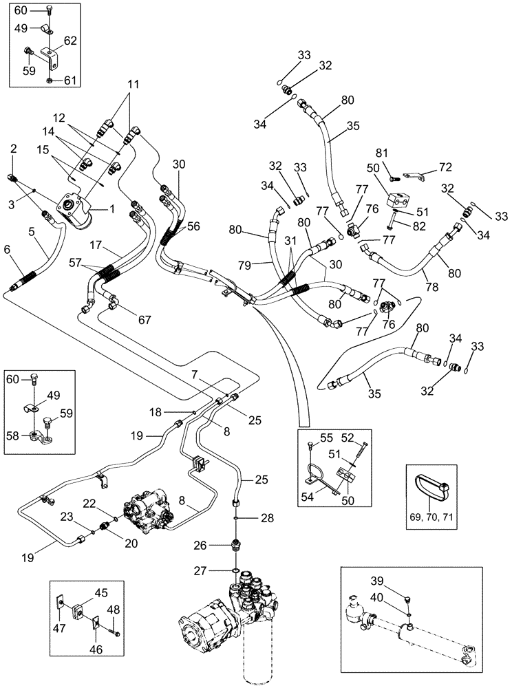 Схема запчастей Case IH MAGNUM 305 - (05-04) - STEERING SYSTEM - CLASS V - STANDARD MFD - MAGNUM 275, 305 AND 335 (05) - STEERING