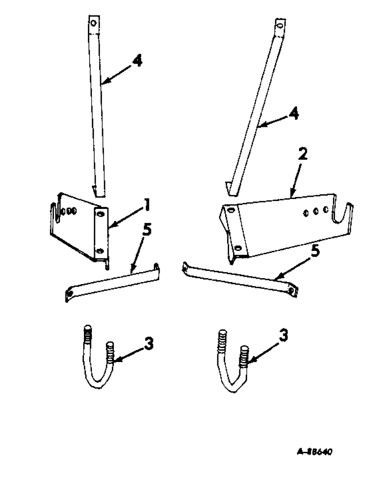 Схема запчастей Case IH DRY - (A-110) - DRY FERTILIZERS, HOPPER FRAME SUPPORT BRACKETS & BRACES, FOR 715 LB. CAPACITY HOPPERS 