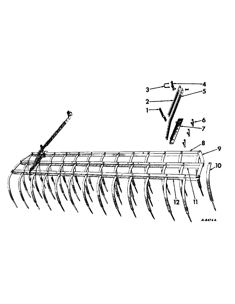 Схема запчастей Case IH 1AV-144 - (L-32) - WEEDER MULCHER, ONE SECTION 