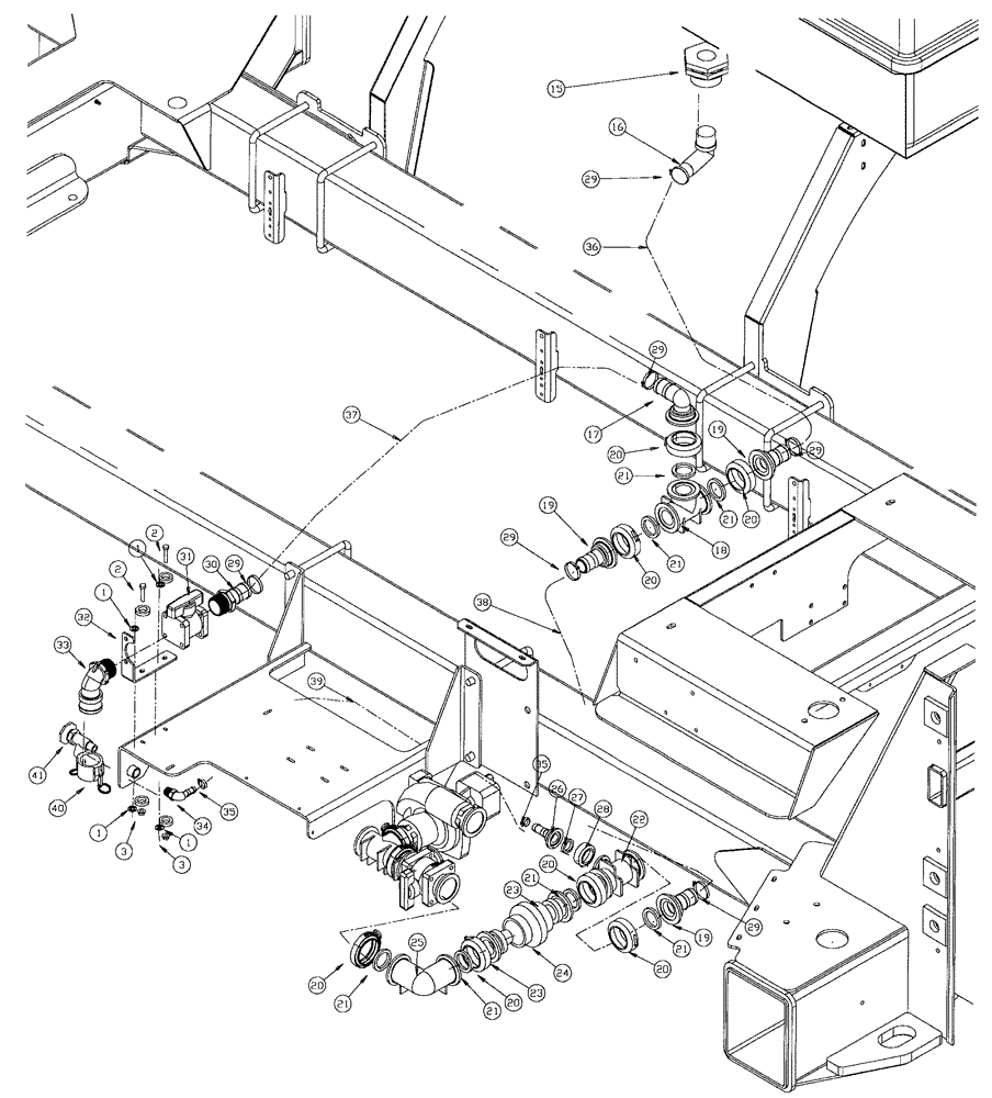 Схема запчастей Case IH SPX4260 - (252) - RINSE TANK GROUP (CONT) (78) - SPRAYING