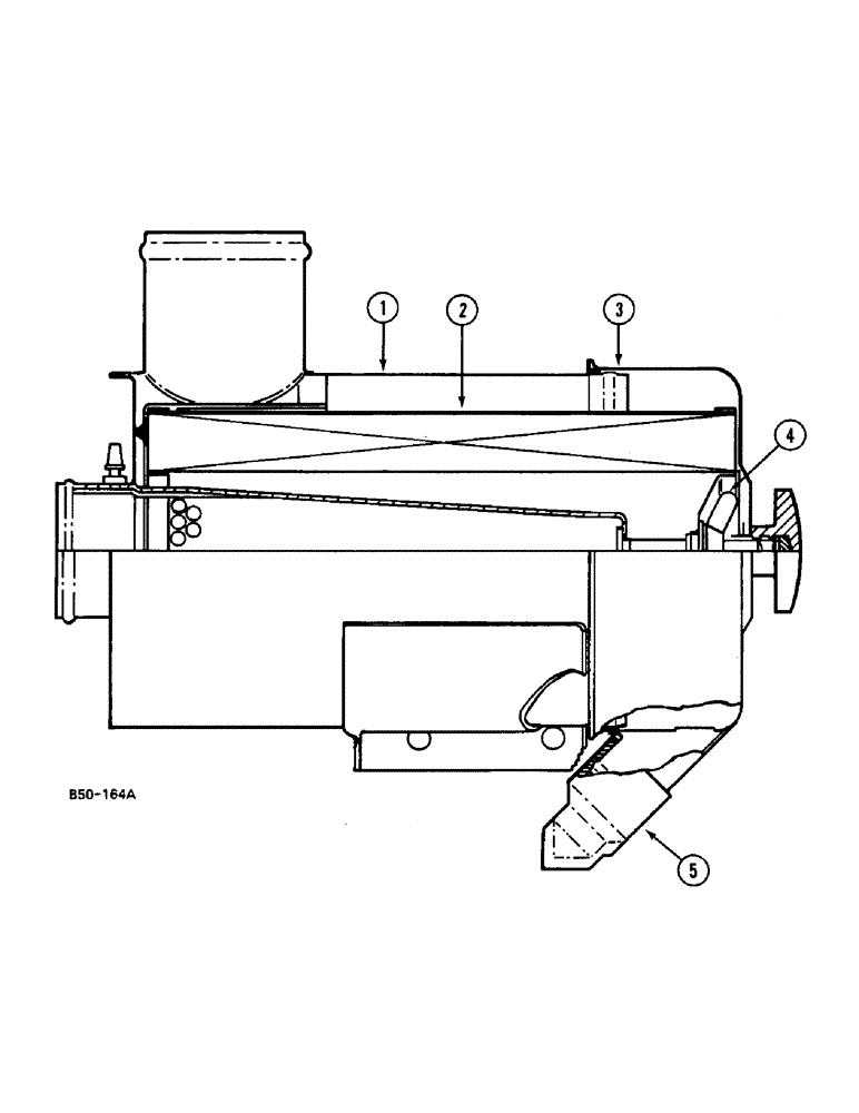 Схема запчастей Case IH 248 - (2-122) - AIR CLEANER - "COOPERS" (02) - ENGINE