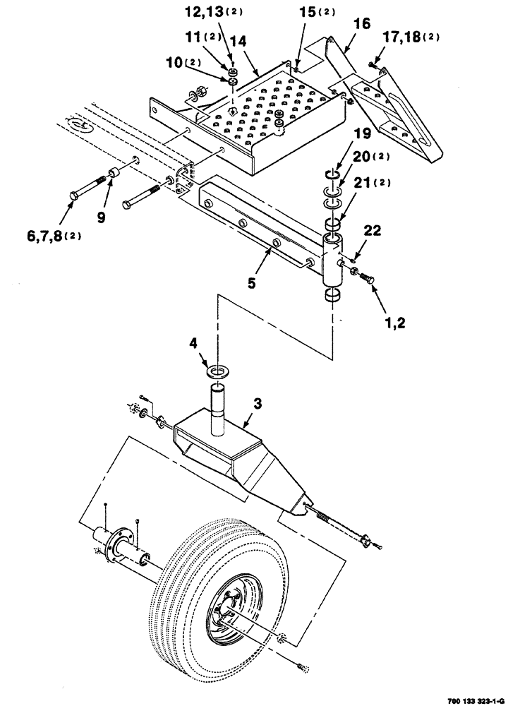 Схема запчастей Case IH 8870 - (07-70) - REAR WHEEL ASSEMBLY - LEFT (27) - REAR AXLE SYSTEM