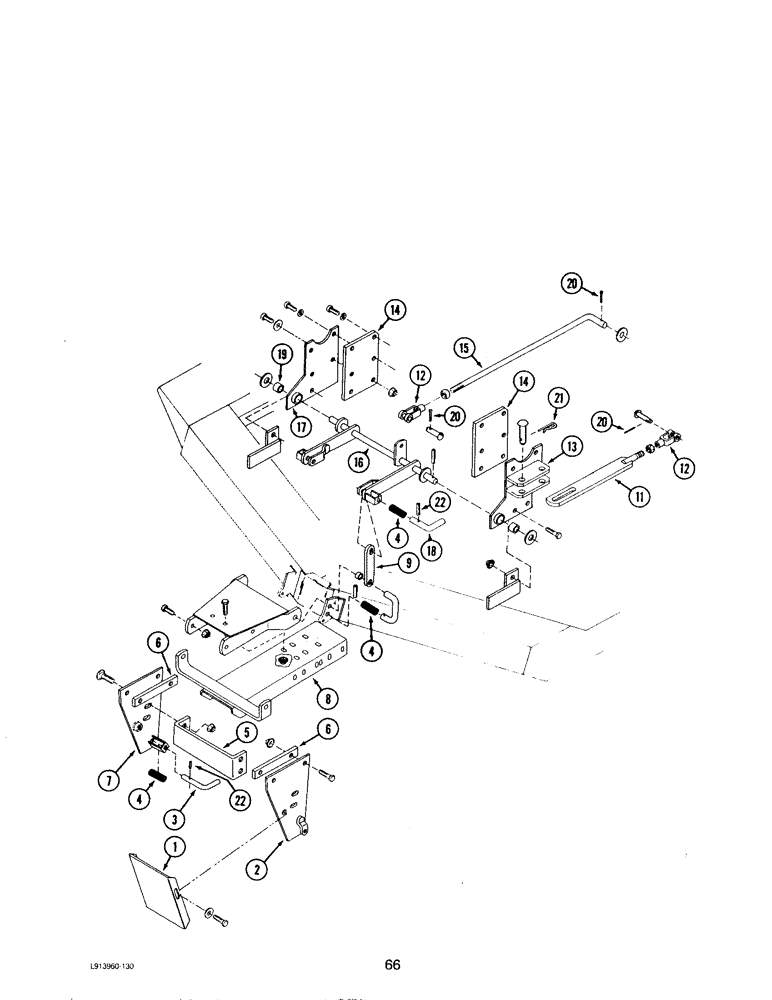 Схема запчастей Case IH M172 - (66) - FRONT MOUNTING (58) - ATTACHMENTS/HEADERS