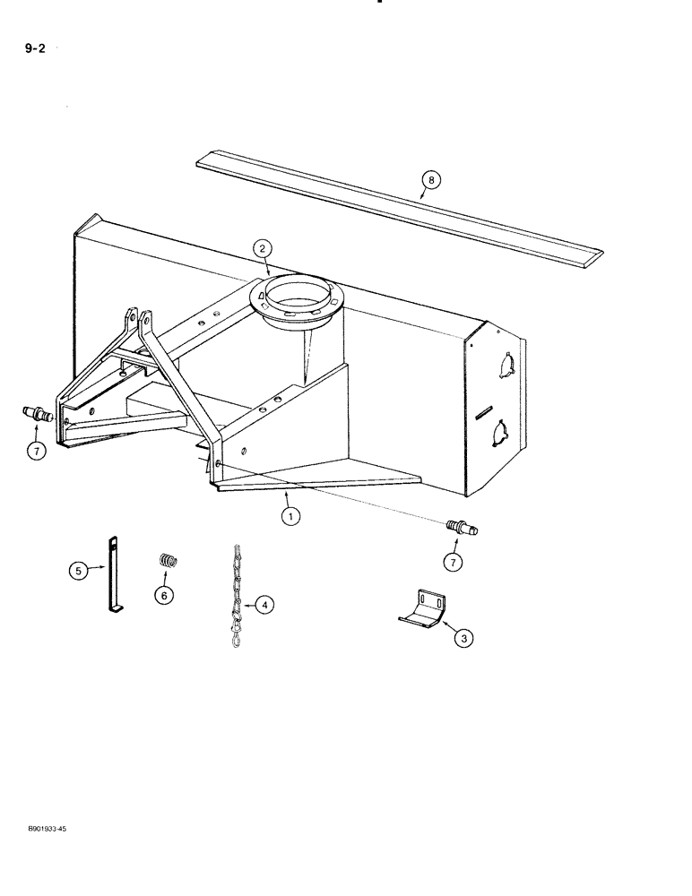 Схема запчастей Case IH 70 - (9-02) - MAIN FRAME AND RELATED PARTS (09) - CHASSIS