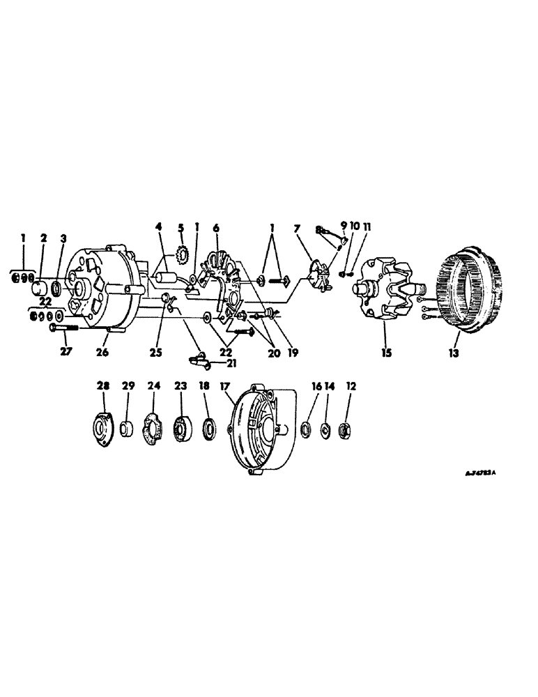 Схема запчастей Case IH 656 - (G-07) - ELECTRICAL SYSTEM, ALTERNATOR GENERATOR, DELCO REMY (06) - ELECTRICAL SYSTEMS