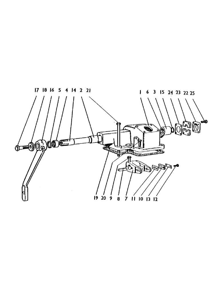 Схема запчастей Case IH 1200 - (080) - STEERING-BOX AND DROP ARM Steering & Front Axle