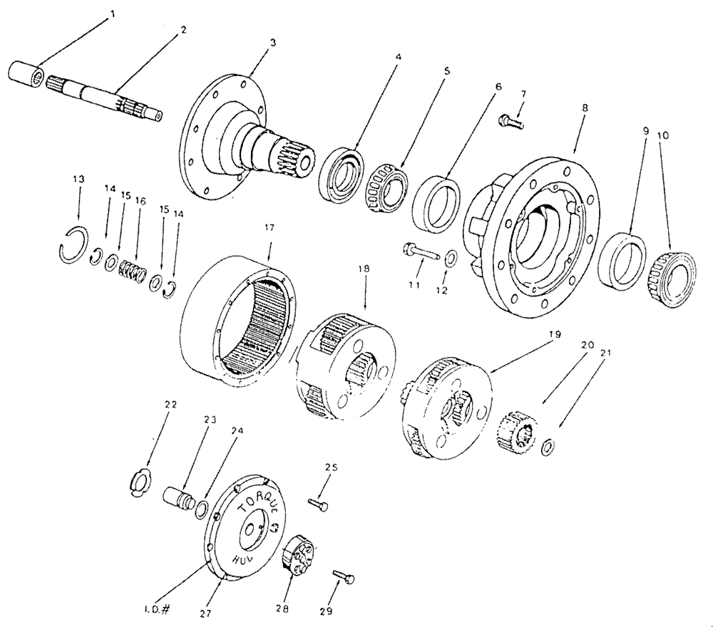 Схема запчастей Case IH PATRIOT - (05-002) - POWER WHEEL HUB - SEAL & BEARING KIT Hub, Wheel & Tires