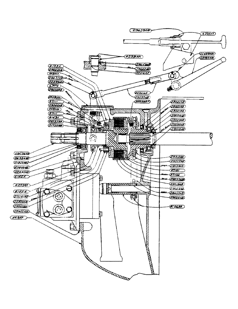 Схема запчастей Case IH 500-SERIES - (099) - POWER TAKE-OFF CLUTCH ASSEMBLY (06) - POWER TRAIN