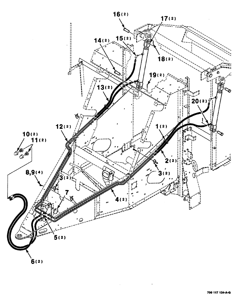 Схема запчастей Case IH 8420 - (08-02) - HYDRAULIC ASSEMBLY (S/N CFH0010501 THRU CFH0054165) (07) - HYDRAULICS