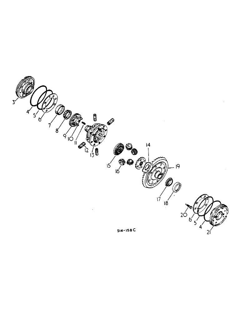 Схема запчастей Case IH 784 - (07-10) - DRIVE TRAIN, DIFFERENTIAL AND CONNECTIONS (04) - Drive Train