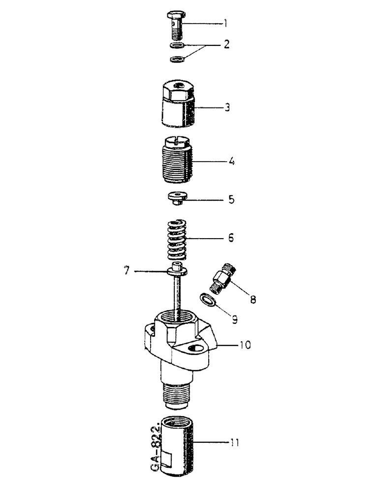 Схема запчастей Case IH D-179 - (11-089) - INJECTION NOZZLE HOLDER 