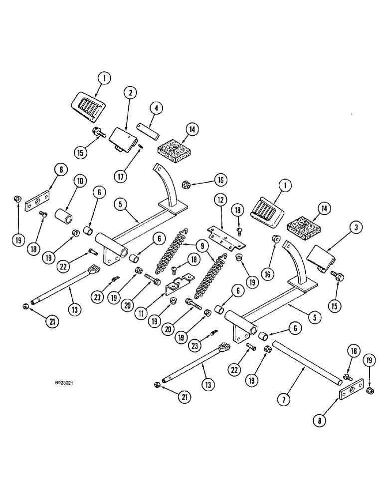 Схема запчастей Case IH 1644 - (7-02) - MASTER BRAKE, CONTROLS (5.1) - BRAKES