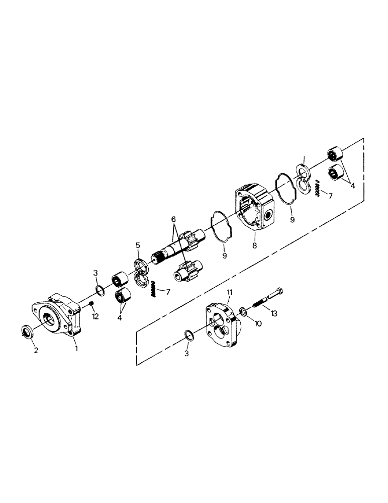 Схема запчастей Case IH CM325 - (08-13) - HYDRAULIC PUMP ASSEMBLY, CAT 3406 ENGINE (07) - HYDRAULICS