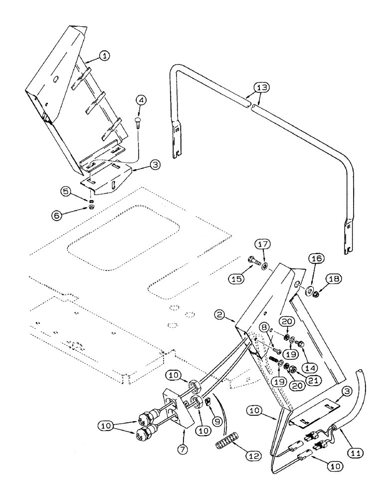 Схема запчастей Case IH 8950 - (8-028) - REMOTE HITCH CONTROLS, HITCH RAISE AND LOWER (08) - HYDRAULICS