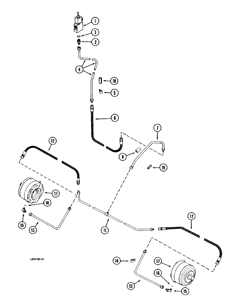 Схема запчастей Case IH 1670 - (7-10) - FAILSAFE BRAKE SYSTEM (5.1) - BRAKES