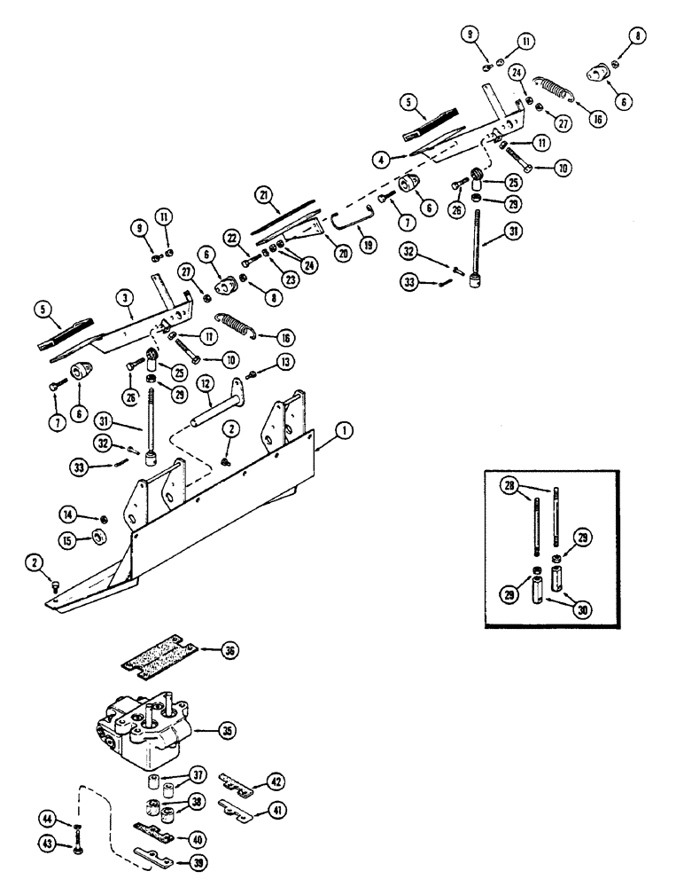 Схема запчастей Case IH 2390 - (7-230) - BRAKE PEDALS AND VALVE (07) - BRAKES