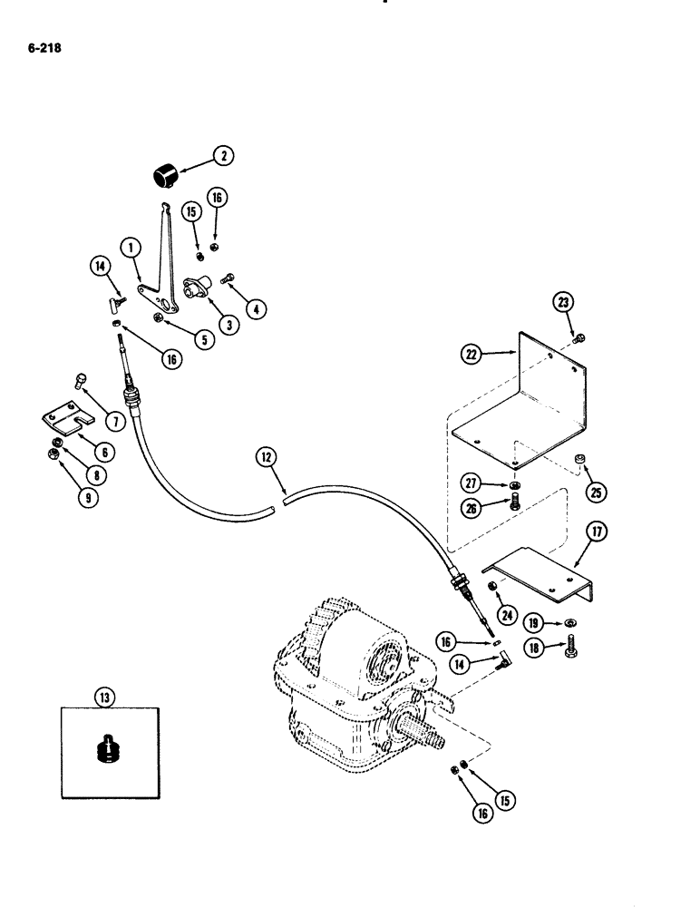 Схема запчастей Case IH 2294 - (6-218) - ENGAGING CONTROL, MFD TRACTORS (06) - POWER TRAIN