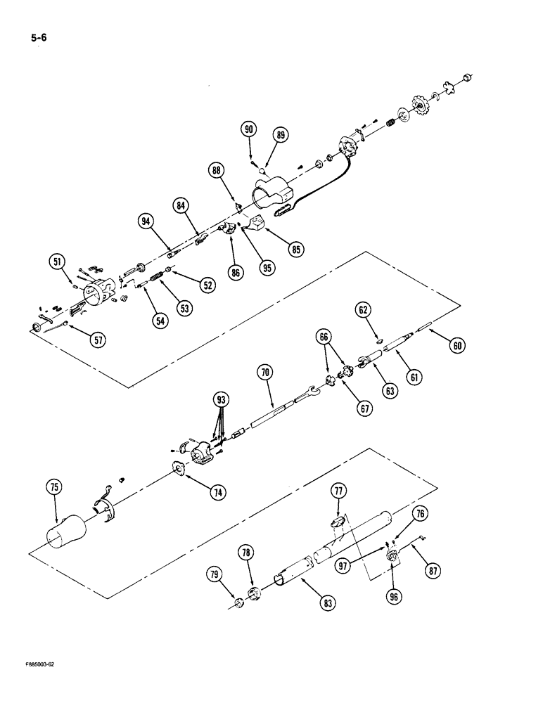 Схема запчастей Case IH 9180 - (5-06) - STEERING COLUMN ASSEMBLY, [CONT] (05) - STEERING