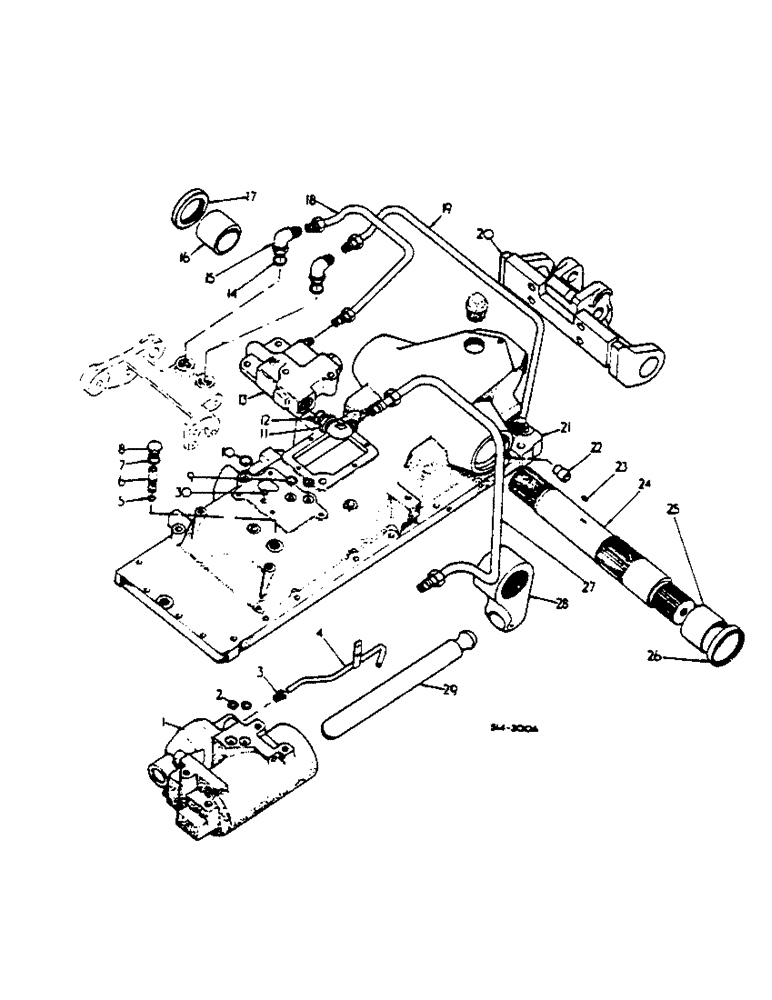 Схема запчастей Case IH 2400 - (10-25) - DRAFT CONTROL (07) - HYDRAULICS