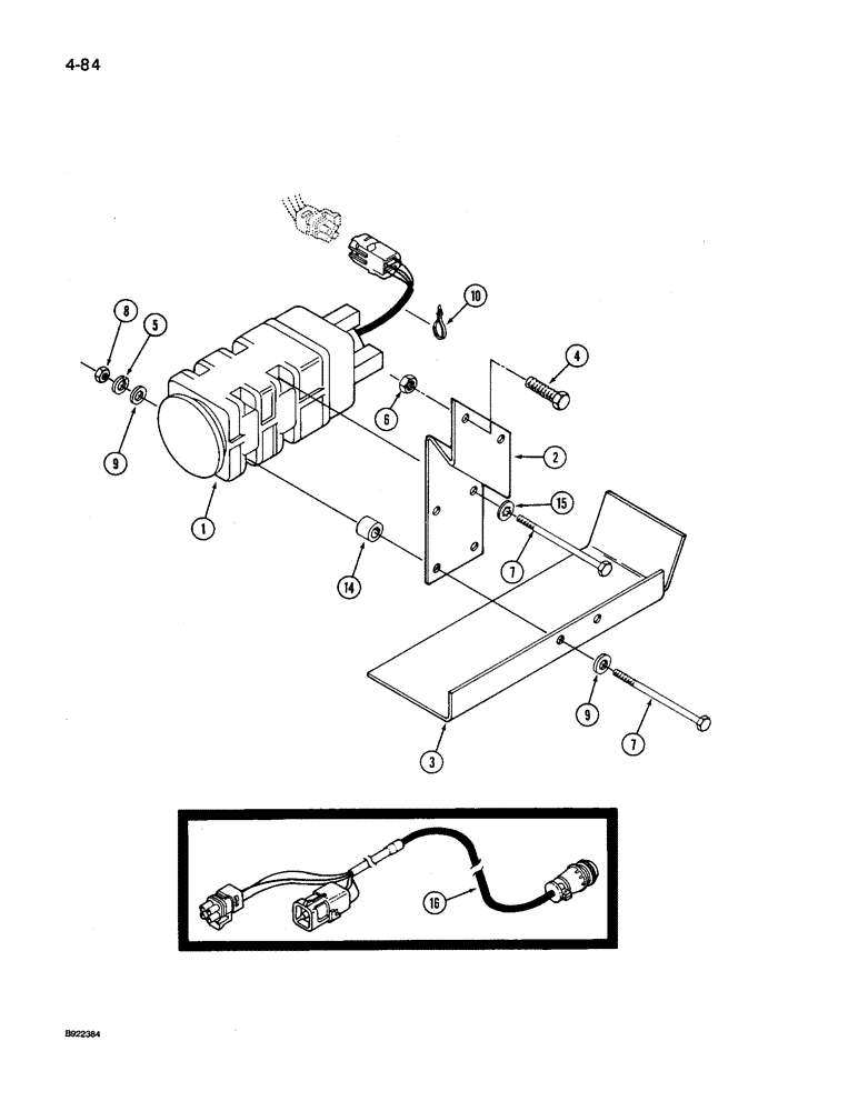 Схема запчастей Case IH 9240 - (4-084) - GROUND SPEED SENSOR (04) - ELECTRICAL SYSTEMS