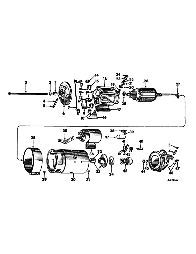 Схема запчастей Case IH 403 - (240) - CRANKING MOTOR, DELCO-REMY, D-301 ENGINE (55) - ELECTRICAL SYSTEMS