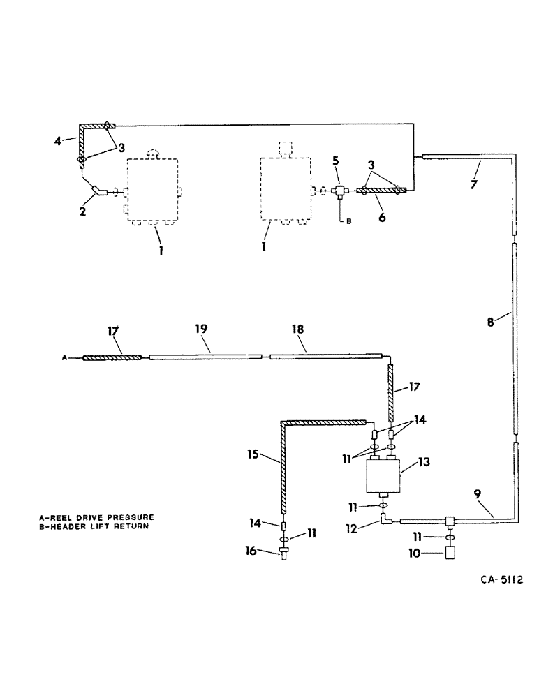 Схема запчастей Case IH 715 - (10-07) - HYDRAULICS, HYDRAULIC DIAGRAM, REEL DRIVE, SEPARATOR PARTS (07) - HYDRAULICS