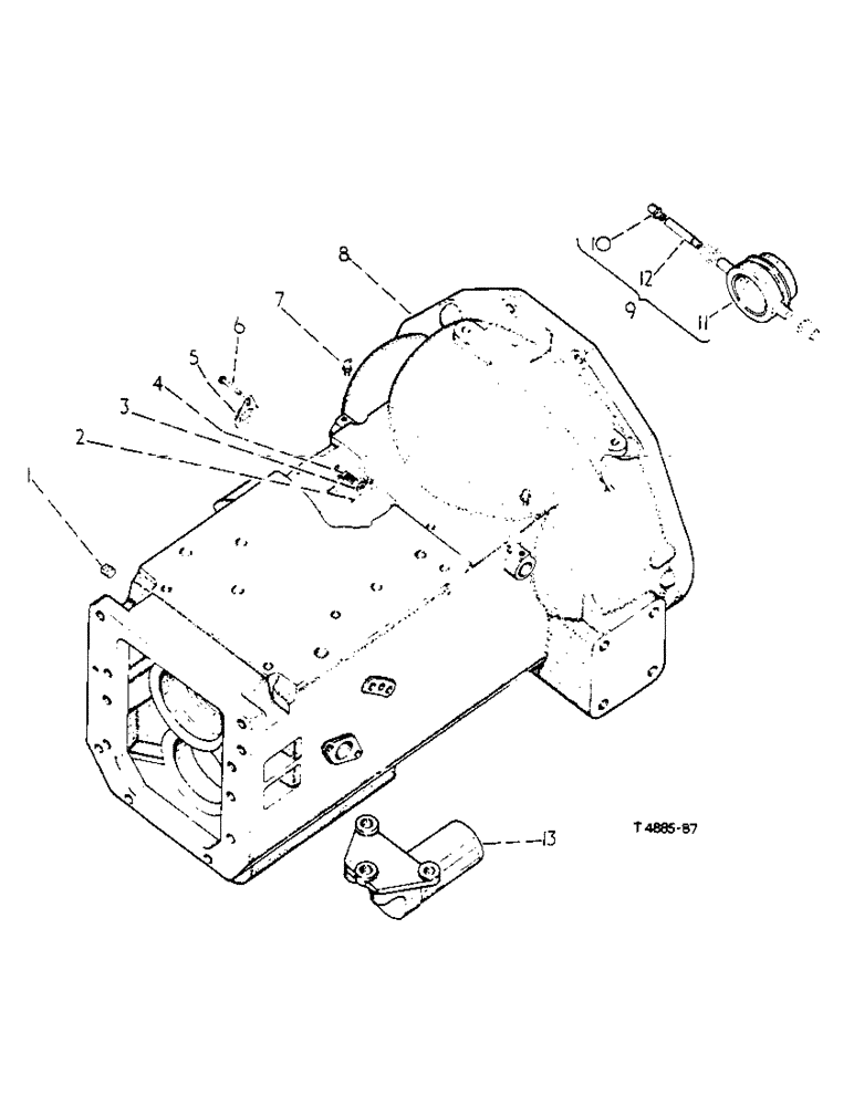 Схема запчастей Case IH 276 - (6-64) - CLUTCH HOUSING, MOWER DRIVE ATTACHMENTS (88) - ACCESSORIES