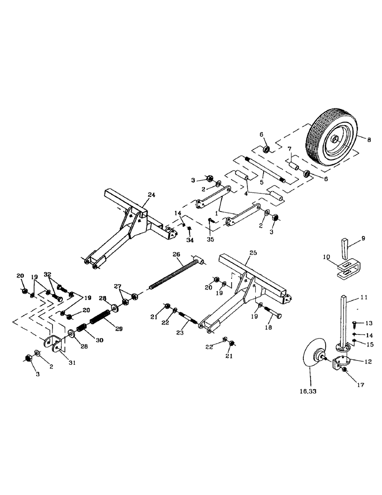 Схема запчастей Case IH AUSTOFT - (C01-09) - COMPACTION WHEEL, DUAL ROW PLOUGH Engine & Engine Attachments