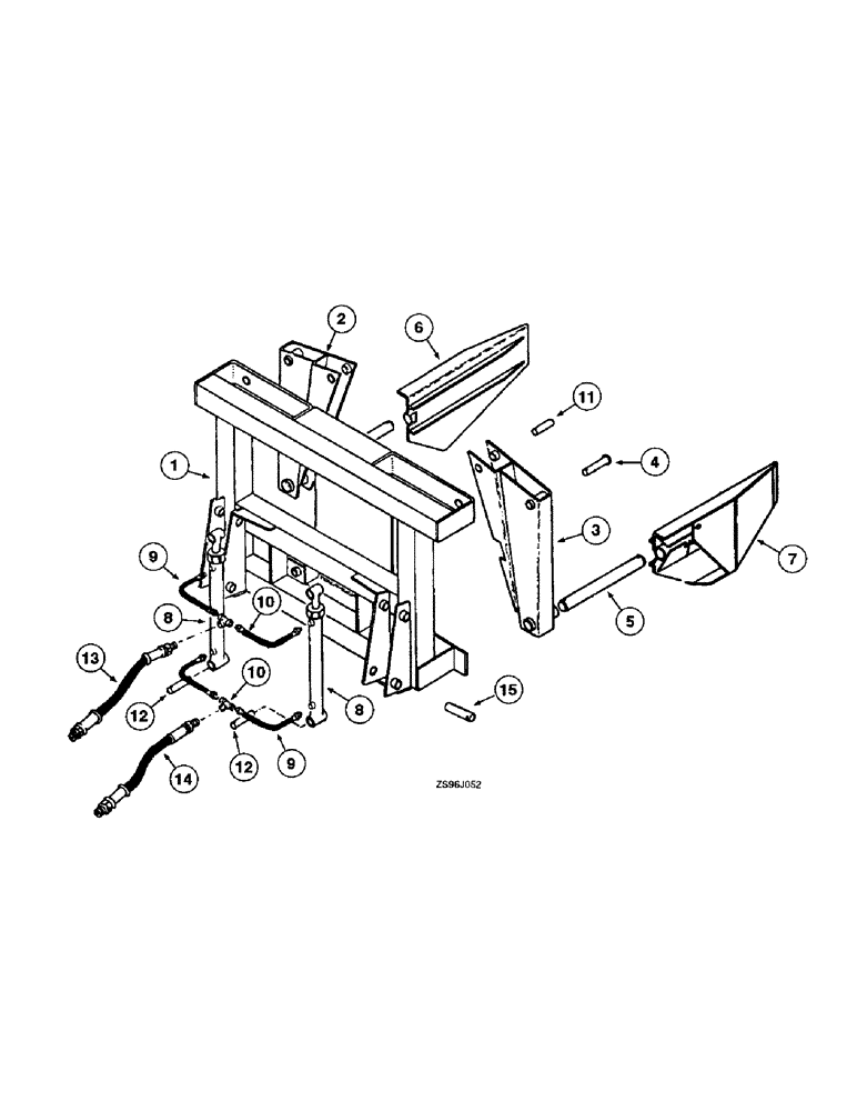 Схема запчастей Case IH 2450 - (5-24) - COTTON BALE CLAMP, DISCONTINUED 1978, 2350 AND 2450 LOADERS 