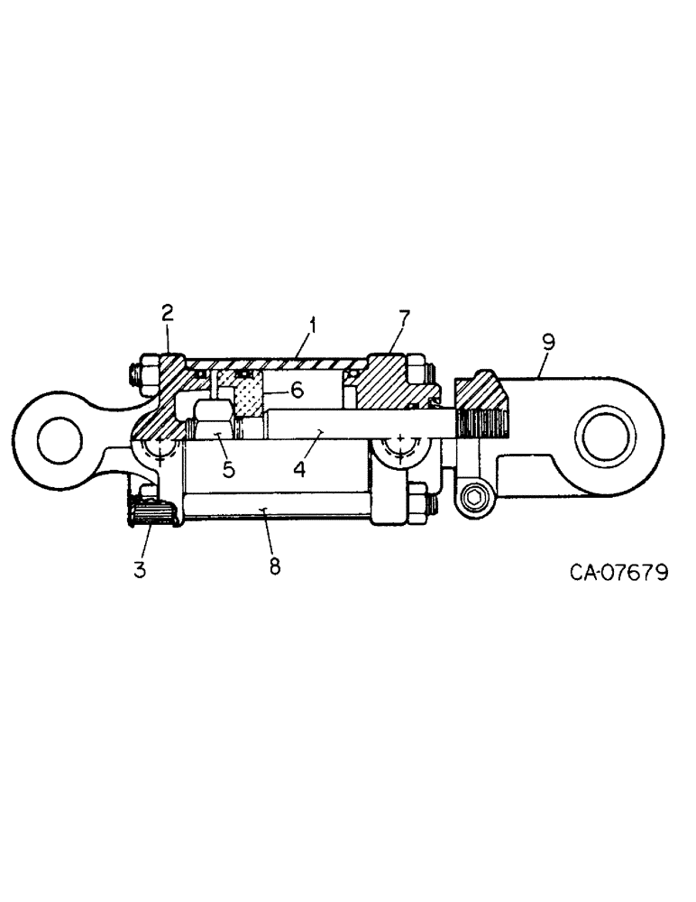 Схема запчастей Case IH 415 - (B-24) - HYDRAULIC CYLINDER 3.5 X 16, CROSS 