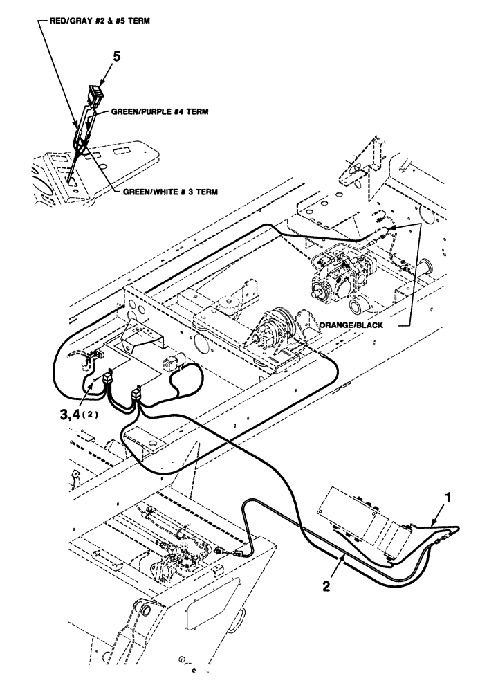 Схема запчастей Case IH 8880 - (4-02) - CONVEYOR ELECTRICAL ASSEMBLY (58) - ATTACHMENTS/HEADERS